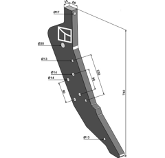 Dent pour décompacteur MASCHIO R17622221 adaptable - Blacksteel©