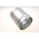 Doppelschlauchtülle verzinkt  Ø200 mmbeidseitig mit Sicke