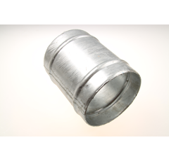 Doppelschlauchtülle verzinkt  Ø200 mmbeidseitig mit Sicke