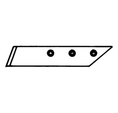 Scharspitze für Pflug rechts KUHN/HUARD 622010 - Nachbau