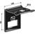 Brida 100 x 92 mm para cultivador adaptable