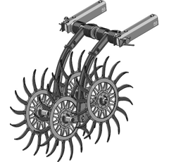 Roue étoile pour houe rotative (élément complet) adaptable - BlackSteel©