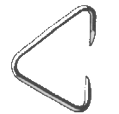 Agrafe acier/inox M84 - 300 x 5 mm