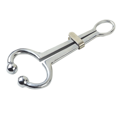 Pince mouchette à coulant en acier forgé nickelé 19 cm