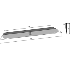 Couteau latéral pour autochargeuse ALÖ 11261265 adaptable - Blacksteel©