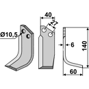 Fräsmesser Rechts 140 x 40 S.E.P., Valpadana Nachbau