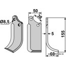 Fräsmesser - rechts 1767R Agria by Muzzi