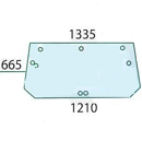 Vitre arrière de cabine pour tracteur CASE IH 134671091 adaptable