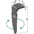 Dent droite pour herse rotative VIGOLO adaptable - Blacksteel©