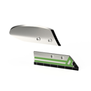 Ensemble soc de rasette Droit avec plaquettes carbure et rechargement + versoir de rasette Droit avec plaquettes carbure KVERNELAND 66868 adaptable