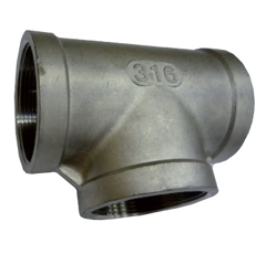 Raccord inox en T femelle / femelle / femelle 20 bars adaptable