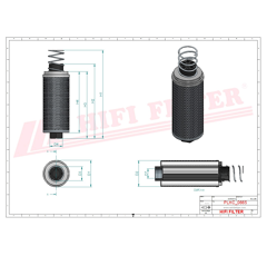 Filtre hydraulique adaptable HIFI FILTER SH59102