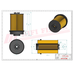 Filtre à gasoil
 adaptable HIFI FILTER SN30020