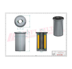 Filtre hydraulique adaptable HIFI FILTER SH76121RETOUR