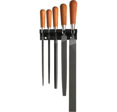 Jeu de 5 limes emmanchées bois 200 mm | FACOM