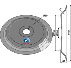 Dd-Ring Ø 700 x 5 mm Nachbau  