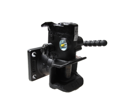 Flanschzugmaul automatisch,Flanschmaß 160x100 mm, Ø 31 mm Schwarz      