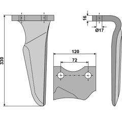 Kreiseleggenzinken - links RHNIE01L RH  Niemeyer
