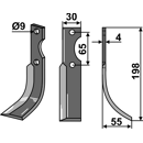 Fräsmesser Rechts 198 x 30 Benassi Nachbau