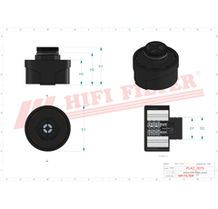 Filtre aeration complet adaptable HIFI FILTER FS334