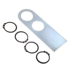 Halteplatte mit Seegerringen Lochabstand 50mm  