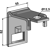 Halter für Zinken 32x12 - F20120070R | Maschio / Gaspardo - Nachbau