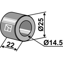 Entretoise 22x14,5 pour broyeur MULAG adaptable - Blacksteel©