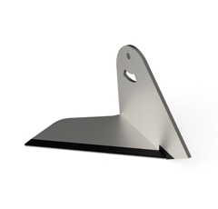 Aileron Droit de bineuse large avec plaquettes carbure HORSCH adaptable