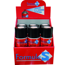 Peinture noire haute température aérosol 400ml - formule s