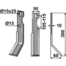 Fräsmesser Rechts 300 x 50 Forigo-Roteritalia Nachbau