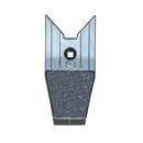 Soc de cultivateur en V avec plaquettes carbure et rechargement LEMKEN 3374442 adaptable - BlackSteel©