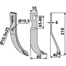 Fräsmesser Rechts 218 x 35 Benassi Nachbau