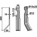 Fräsmesser Links 300 x 50 Forigo-Roteritalia Nachbau