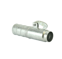 Raccord cannelé Ø 110 mm galva AL-FA 5" - mâle