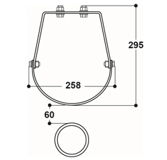 Support en inox pour abreuvoir 25R | SUEVIA