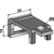 Halter für Zinken 20x6,5 - 35x12