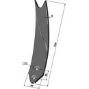 Leitblech - links Simba Nachbau 