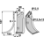 Lame gauche pour Fraise/Rotavator GOLDONI 9418 adaptable - Blacksteel©