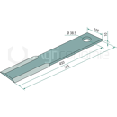 Couteau droit pour broyeur SCHULTE 401065 adaptable 