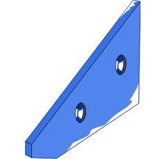 Anlagenspitze - rechts / links YP350WM Rabe by Muzzi Industrie