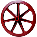 Packerscheibe - Ø700mm - 32° - Nabenbreite 150 - GG20 (EN-GJL-200)