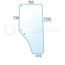 Vitre de porte Dr. pour machine agricole CASE IH 87301767 adaptable