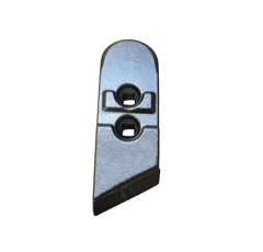 Pointe Gauche carbure et renfort acier pour charrue KVERNELAND 63090 adaptable