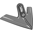 Soc à ailettes KUHN|HUARD adaptable - BlackSteel©