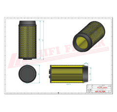 Filtre à air adaptable HIFI FILTER SA17228