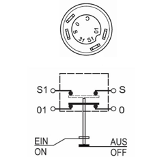 Druckknopfschalter 4WD LANDINI - MASSEY FERGUSON 3385822M1