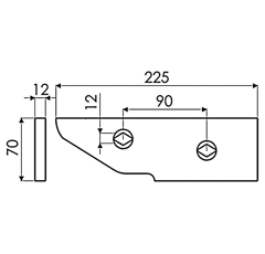 Contre sep droit pour charrue KUHN 279028 origine