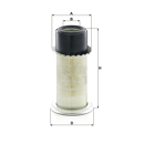 MANN  Luftfiltereinsatz C16340