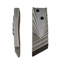 Pointe Gauche de décompacteur avec plaquettes carbure, plaquettes carbure arrière et renfort acier KUHN K18000470 adaptable