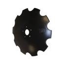 Disque crénelé ∅610x6 pour déchaumeur SIMBA P14446 adaptable - Blacksteel©